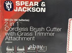 Spear & Jackson Électrique De Jardin Sans Fil Grass Trimmer Brush Cutter 36v Batterie