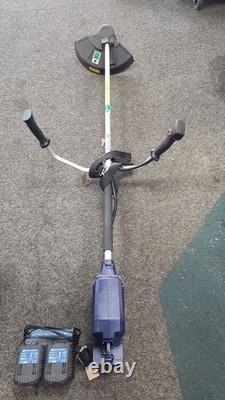 Spear & Jackson S366CBC Coupe-brosse 2-en-1 + Coupe-herbe avec 2× Batteries + chargeur