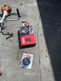 Stihl FS 460 CEM débroussailleuse coupe-brosse Kit de lames harnais Approx 2017