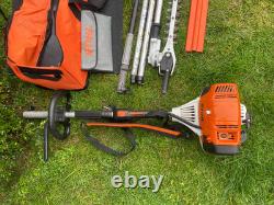 Stihl KM131R Kombi, taille-haie, débroussailleuse, sécateur et extension en carbone de 1m