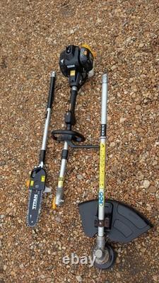 Taille-haie Titan Kombi / Débroussailleuse avec tronçonneuse sur perche + Extension