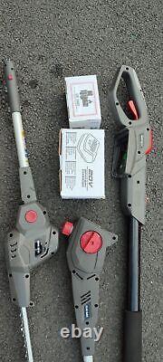 Taille-haie à long manche multifonction 3 en 1 Mountfield, débroussailleuse et coupe-bordures Mm2603