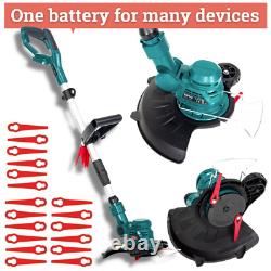 Taille-haie coupe-bordures sans fil 25cm / 1.8kg + 20 lames de rechange