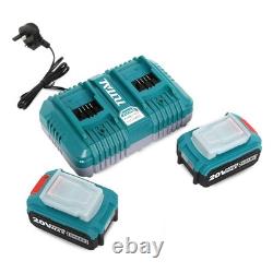 Tondeuse à gazon électrique sans fil à batterie Li-Ion 40V et coupe-bordures avec 2 batteries