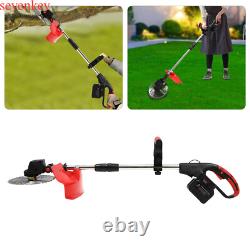 Tondeuse à gazon sans fil 1800W, coupe-herbe de jardin, coupeur de mauvaises herbes, débroussailleuse.