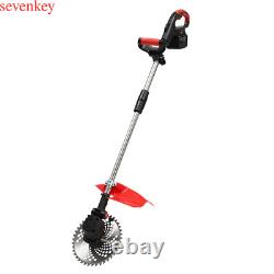 Tondeuse à gazon sans fil 1800W, coupe-herbe de jardin, coupeur de mauvaises herbes, débroussailleuse.