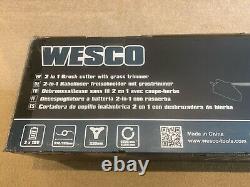 Wesco 1ForAll 36v (2x 18v) Coupe-herbe sans fil Li-ion WS8197 Corps seulement emballé